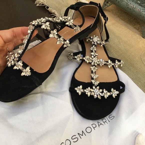 CosmoParis Black Sandals - Picture 3 of 3